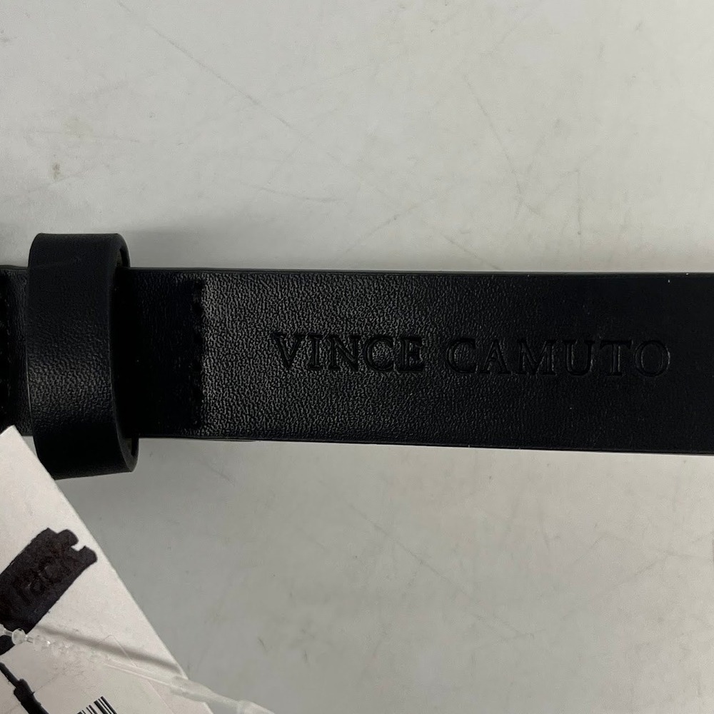 Vince Camuto Womens Black Skinny Belt Silver Buckle VB422403 Size Medium NWT - Picture 7 of 8